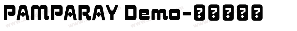 PAMPARAY Demo字体转换